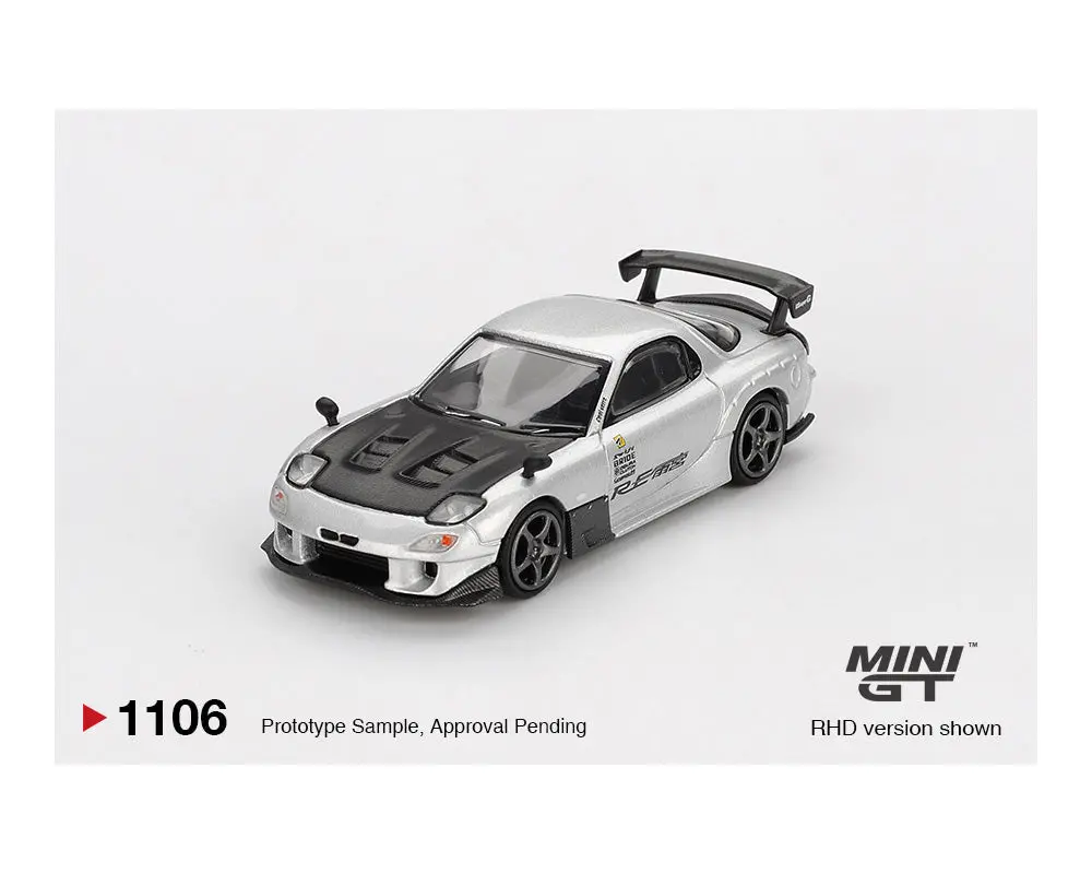 Mini Gt 1/64 Mazda Rx-7 Re-Amemiya – Silver Metallic 2