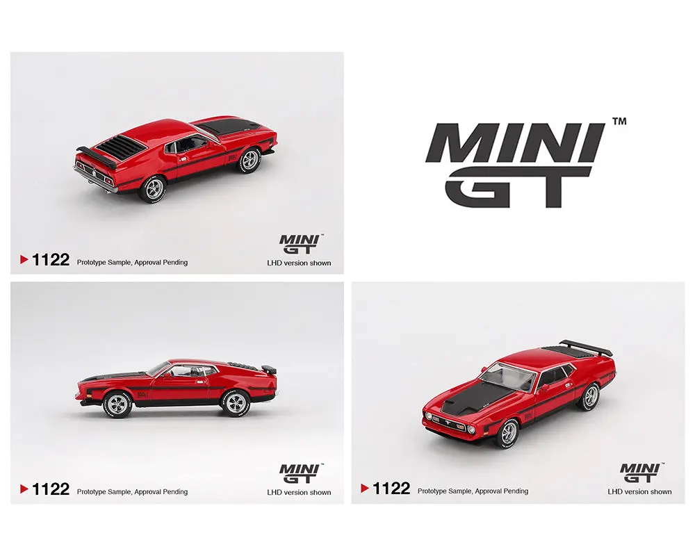 Mini Gt 1/64 Ford Mustang Mach1 1971 – Race Red – Mijo Exclusives 1