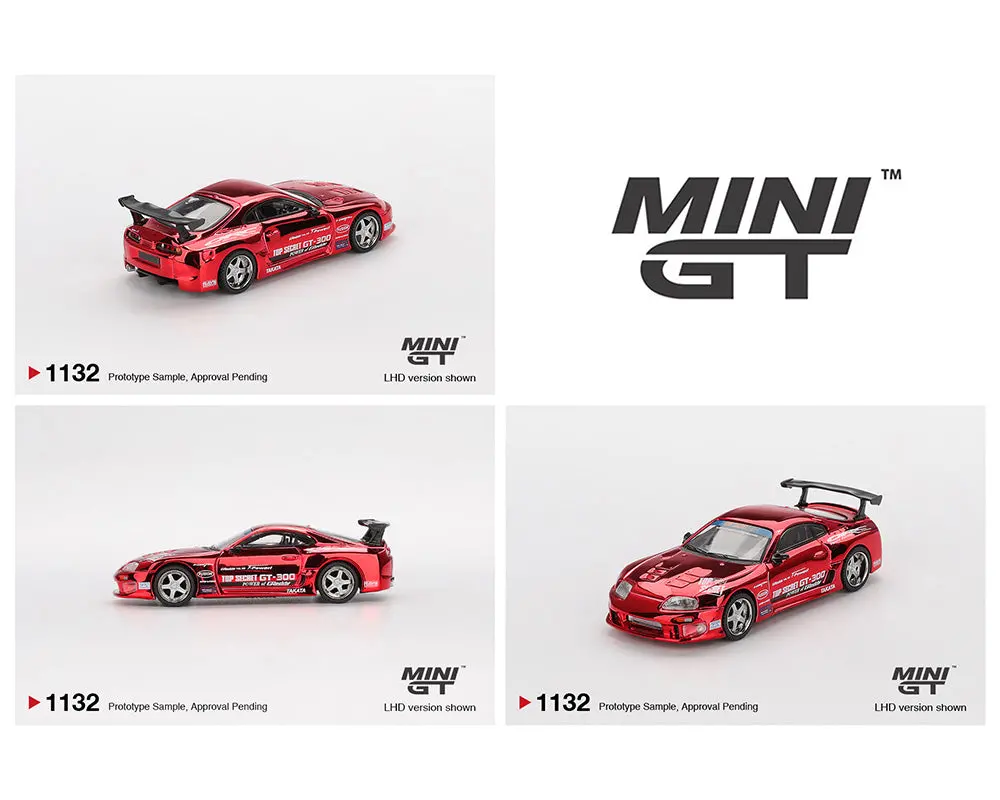 (Coming Soon) Mini Gt 1/64 Toyota Supra (A80) Top Secret Gt-300 Top Secret – Red Chrome- Limited Edition 1