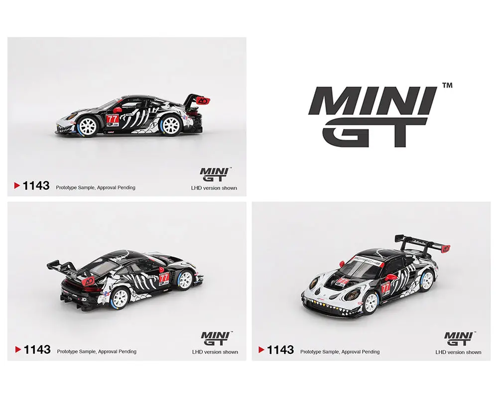 (Coming Soon) Mini Gt 1/64 Porsche 911 Gt3 R #77 Ao Racing 2025 Imsa Petit Le Mans 1