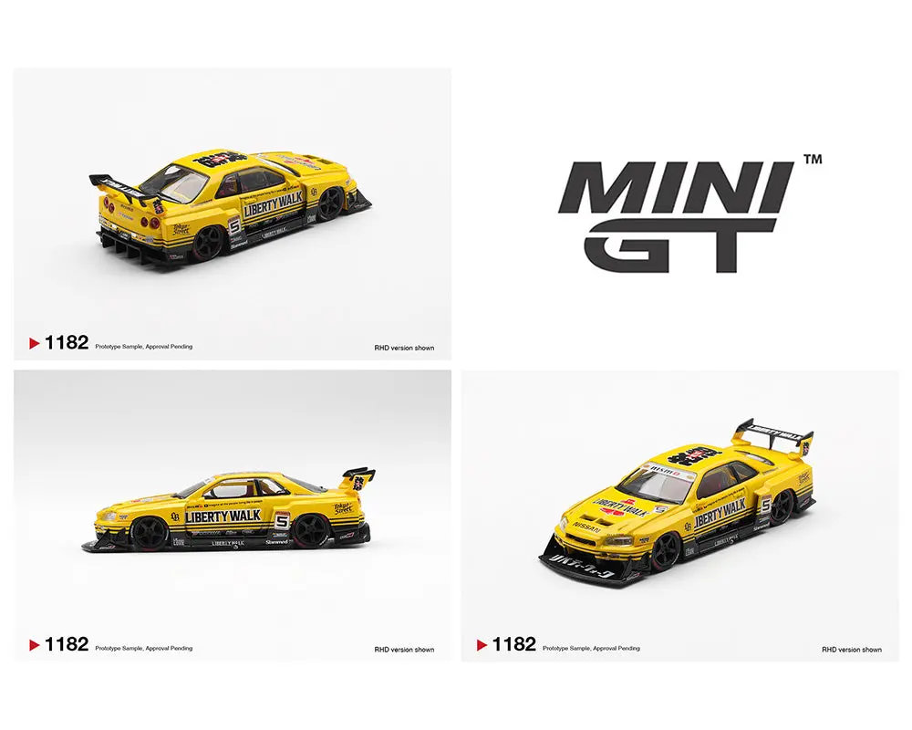 (Coming Soon) Mini Gt 1/64 Nissan Lb-Er34 Super Silhouette Skyline Sport Yellow 1