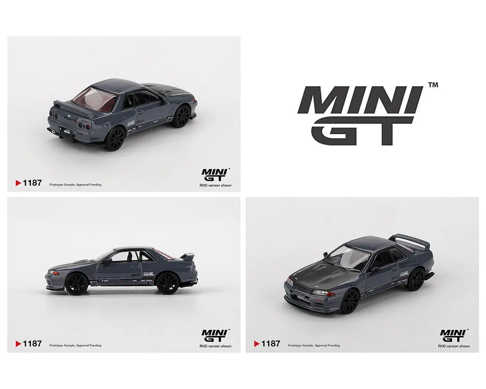 (Coming Soon) Mini Gt 1/64 Nissan Skyline Gt-R Top Secret Vr32 – Stealth Grey 1