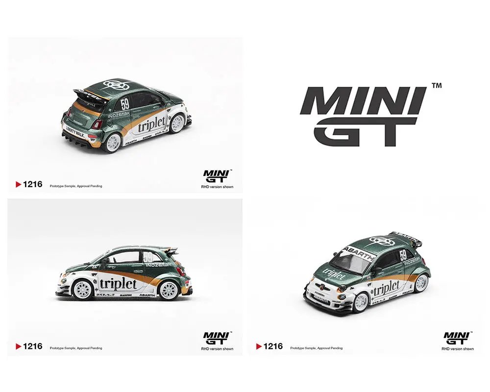 (Coming Soon) Mini Gt 1/64 Abarth 595 Lb-Works Ty Edition 1