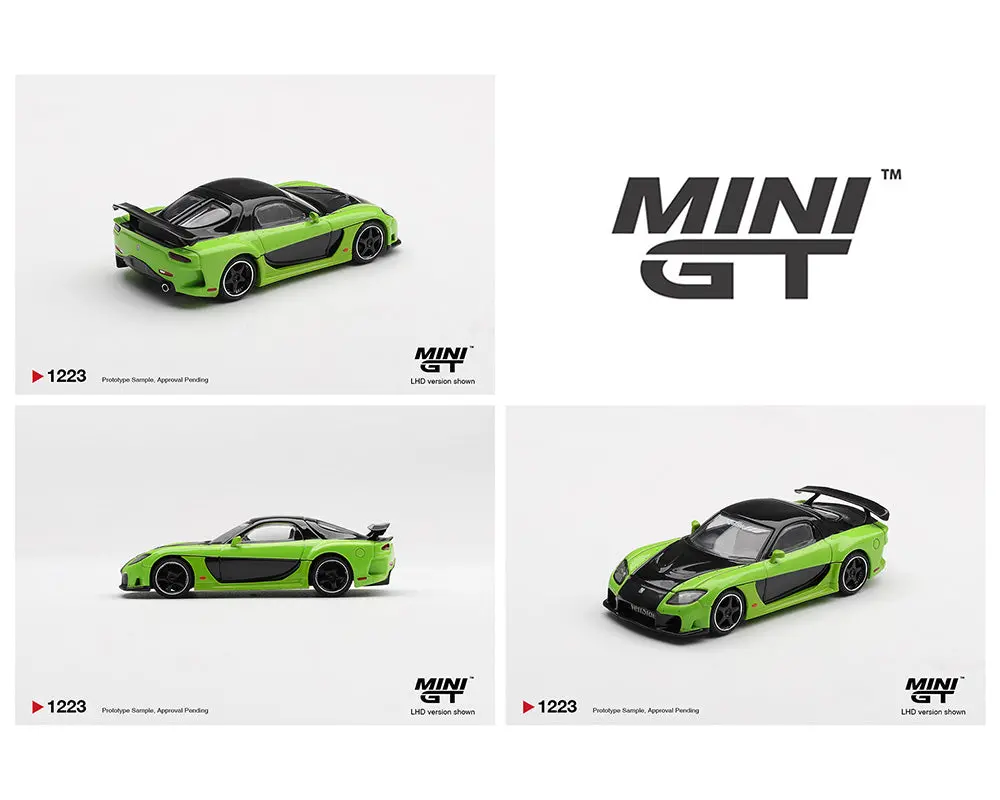 (Coming Soon) Mini Gt 1/64 Mazda Rx-7 Veilside Fortune7- Green 1