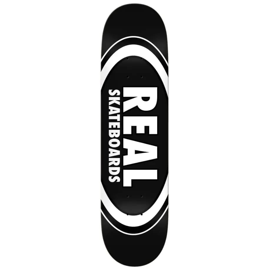 Classic Oval Black Skateboard Deck – 8.25" Width