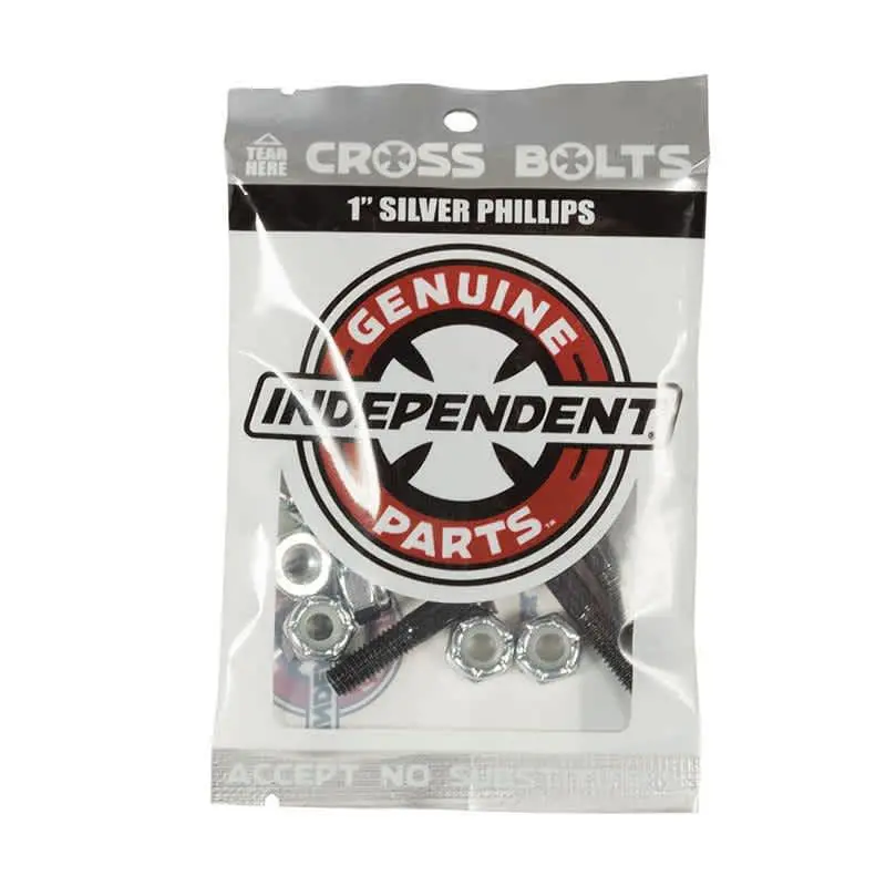 Independent 1-Inch Silver Phillips-Head Bolts