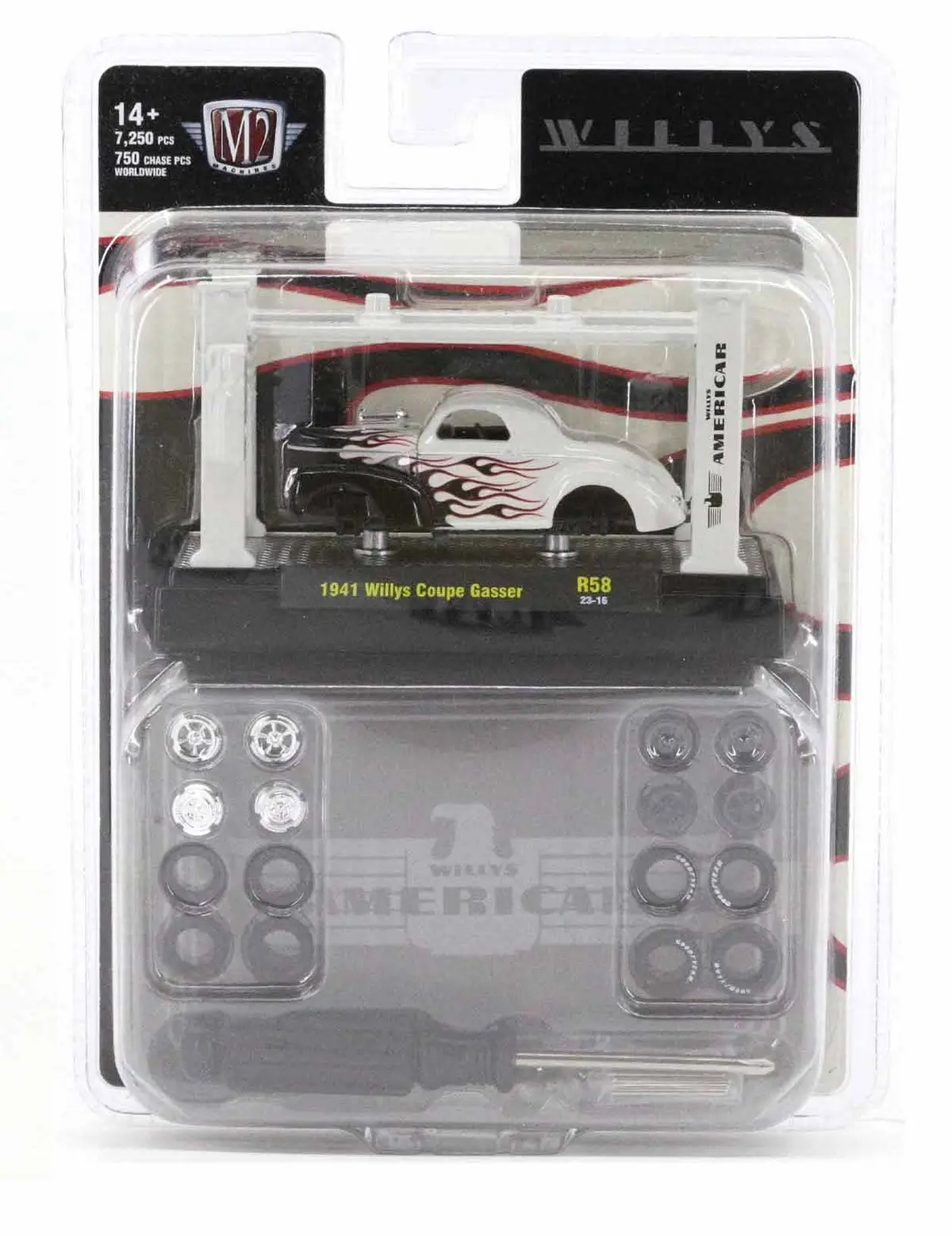 1941 Willy’S Coupe M2 Machines 1:64 Scale Model Kit R58 1