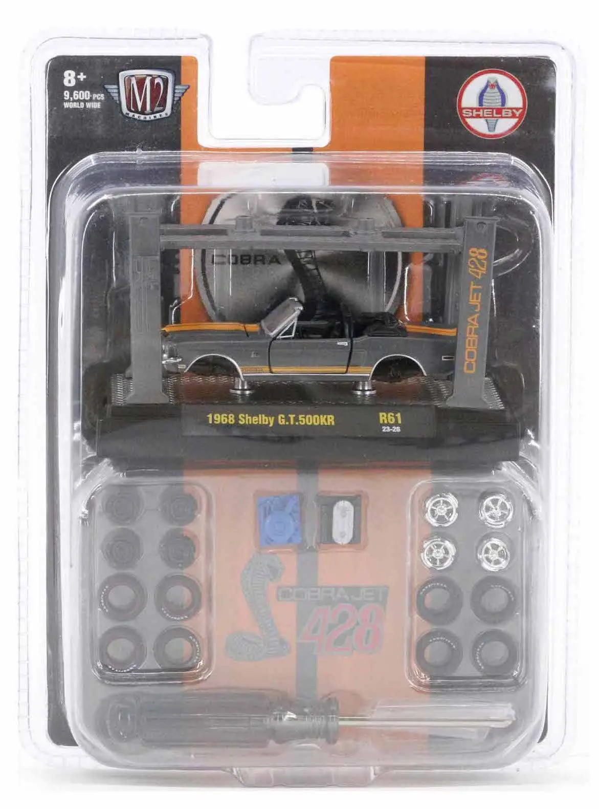 1968 Shelby G.T. 500Kr M2 Machines 1:64 Scale Model Kit R61 1