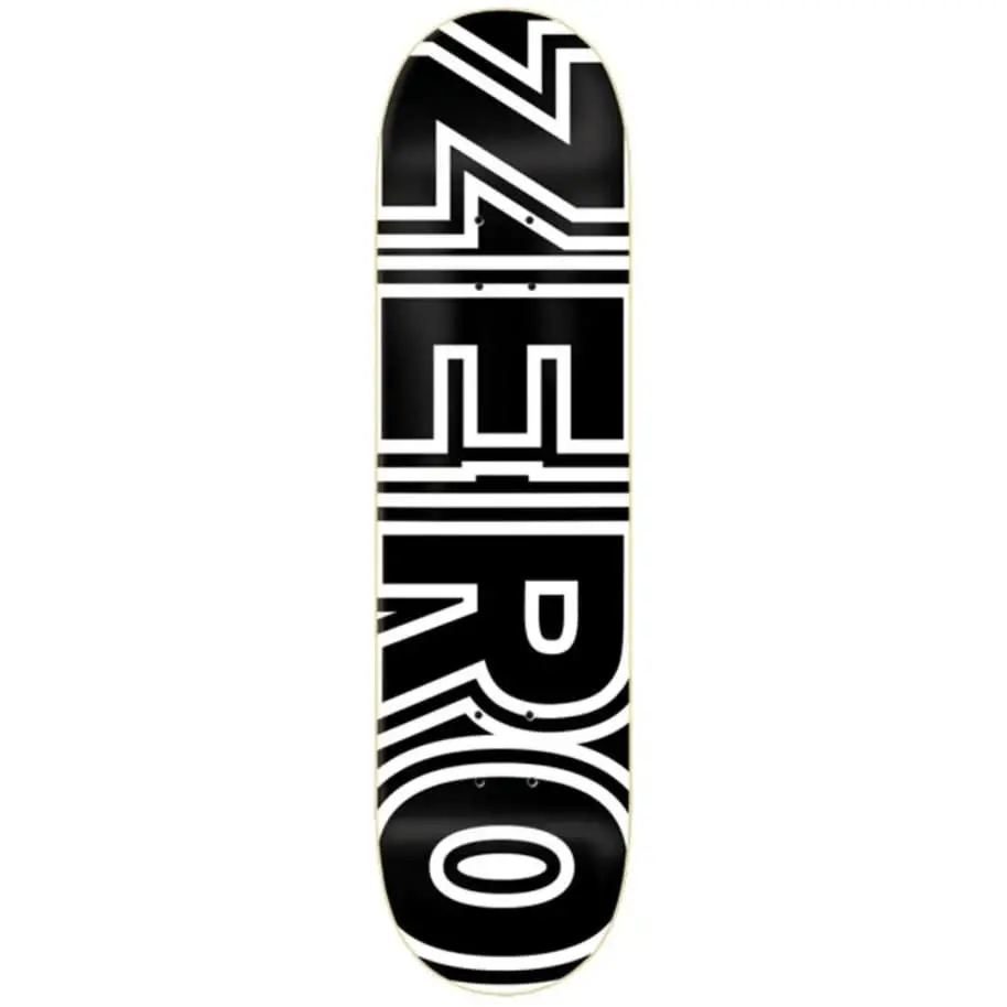 Zero Bold Black 8.75" Skateboard Deck