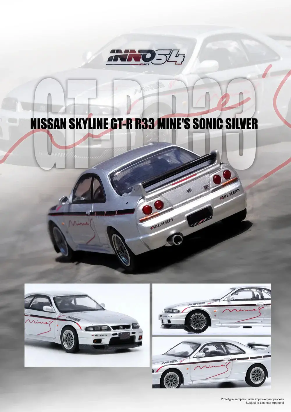Inno64 1/64 Nissan Skyline Gt-R N1 (R33) Tuned By "Mine's" 1