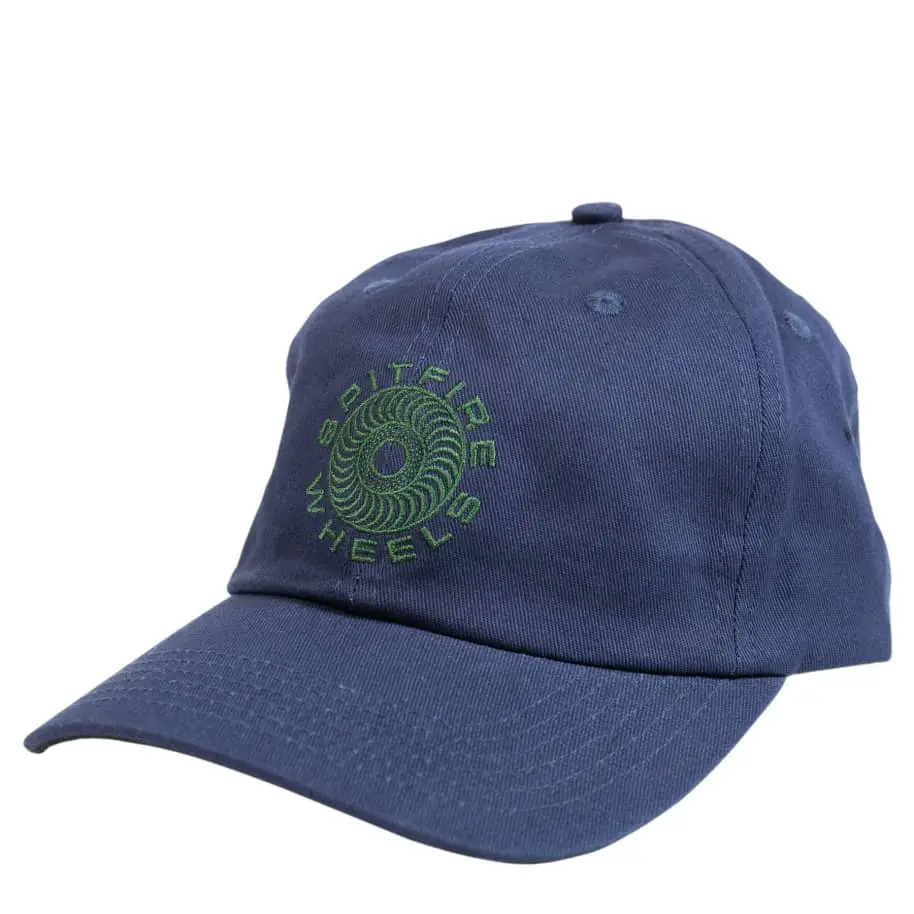Spitfire Navy Strapback Cap with Classic Swirl Design