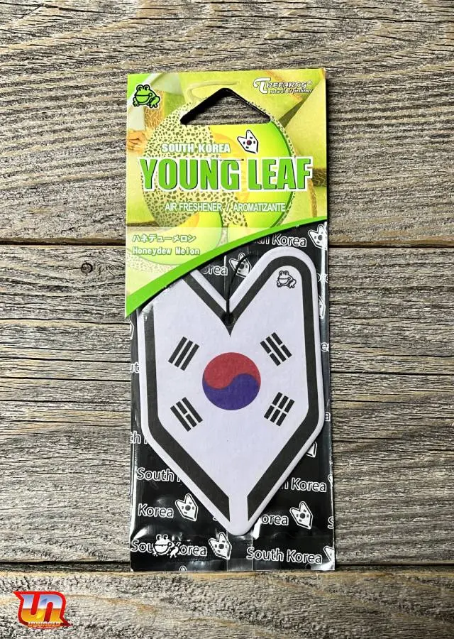 Tree Frog South Korea Young Leaf Honeydew Melon Air Freshener 1