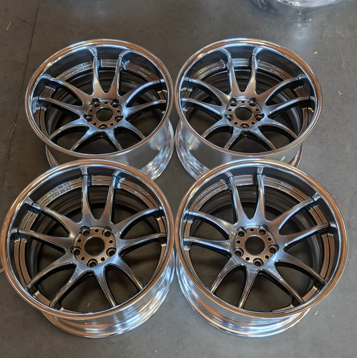 18" Work CR Two-Piece Forged Wheels with 5x114.3mm Bolt Circle