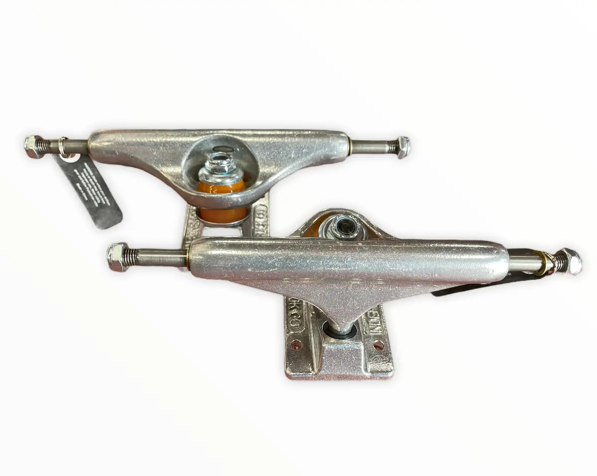 Independent 144mm 8.18"–8.38" Skateboard Truck Set – Raw Finish
