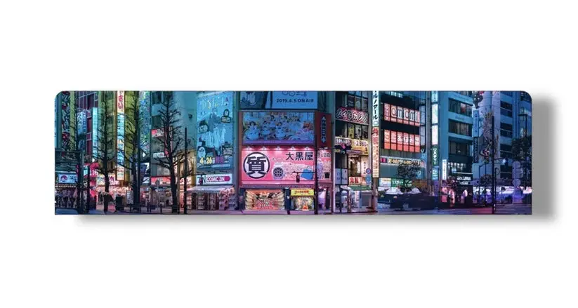 Turbo Pads 1/64 Akihabara Background 70 X 17,5Cm 1