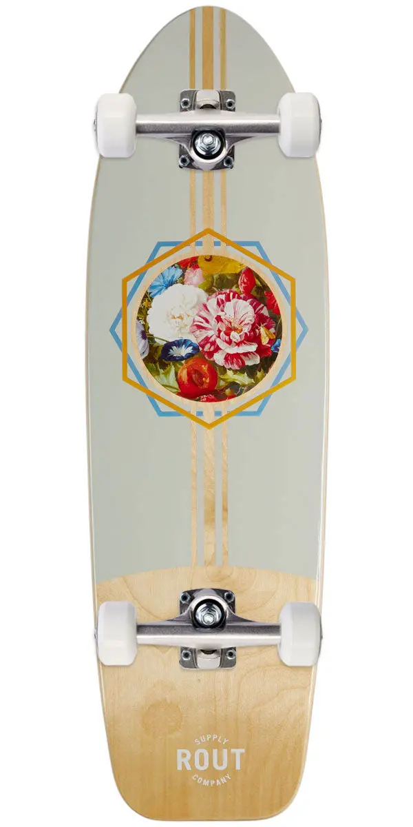 Rout Floral Cruiser Skateboard Complete 1