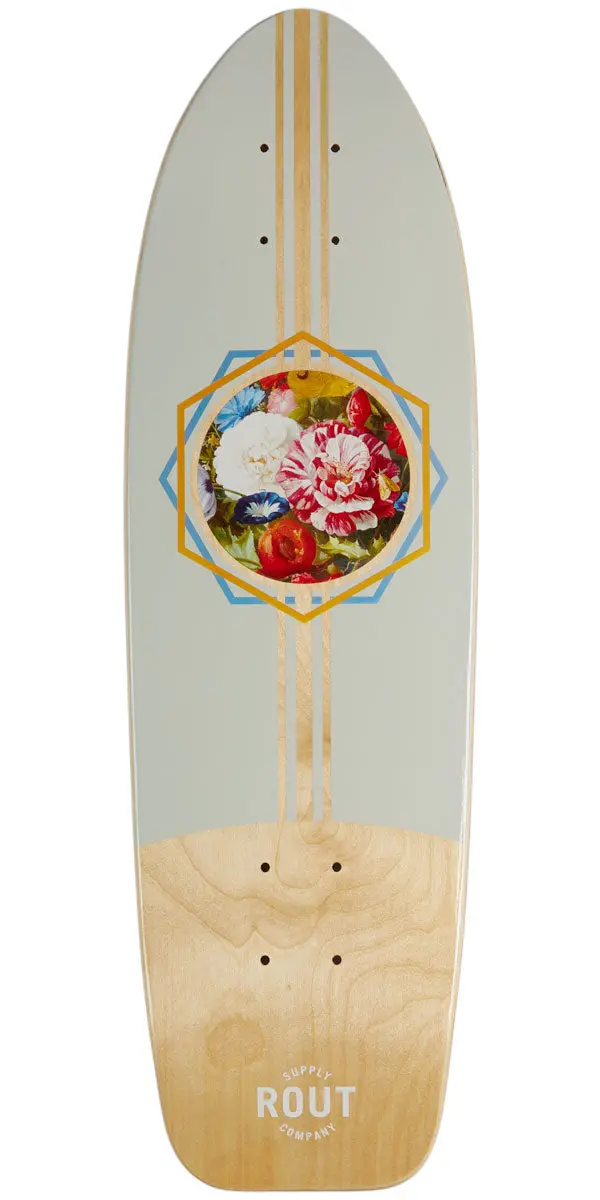 Rout Floral Cruiser Skateboard Deck 1