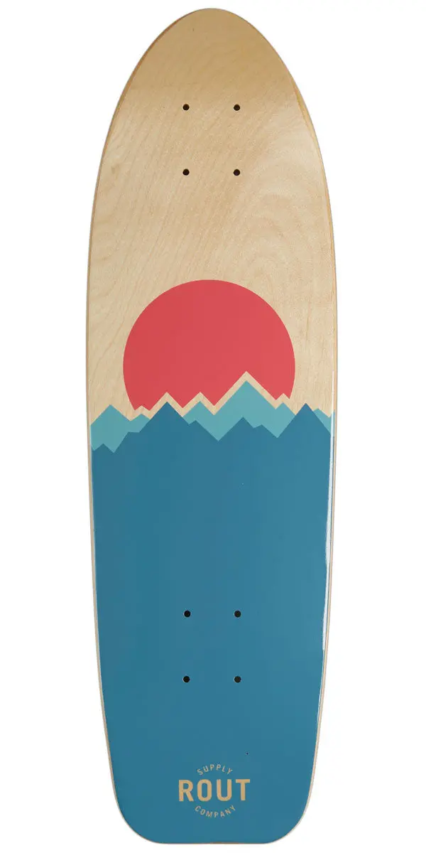 Rout Peaks Cruiser Skateboard Deck 1