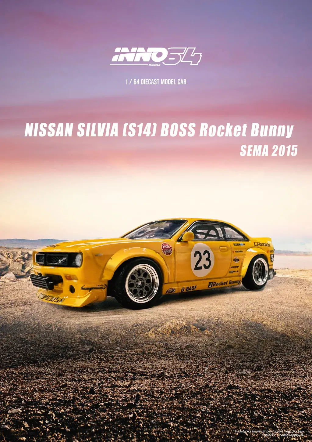 Inno64 1/64 Nissan Silvia S14 Boss Rocket Bunny Sema 2015 1