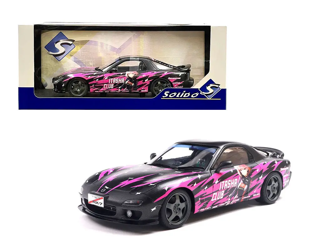 Solido 1:18  1999 Mazda Rx7 Fd3rs Solido Works Itasha Club – Pink 1