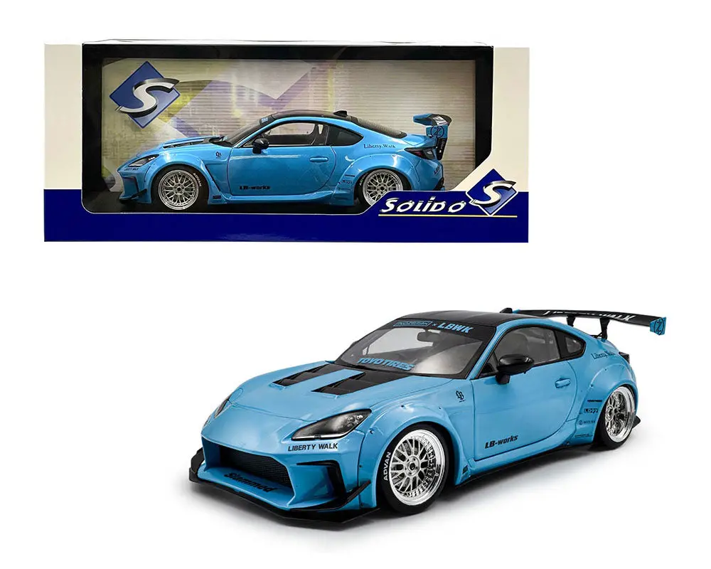 Solido 1:18 2024 Toyota Gr86 Liberty Walk Body Kit – Baby Blue 1