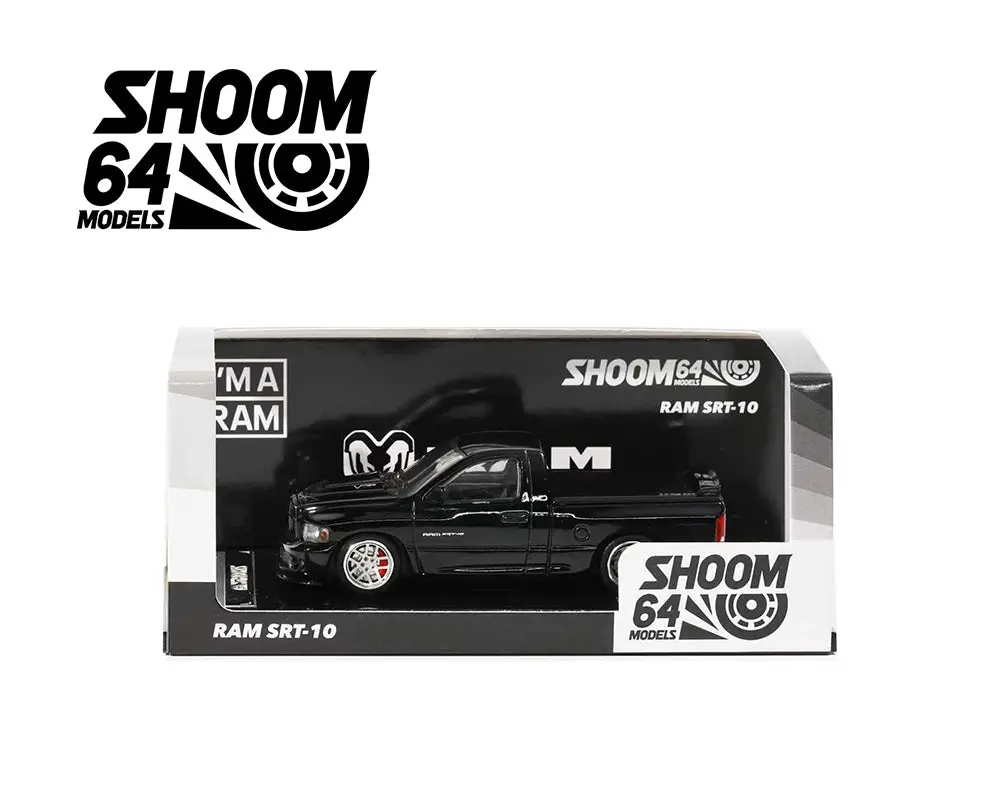 Shoom64  1/64 Dodge 2003 Ram Sr-10 Truck Black 1