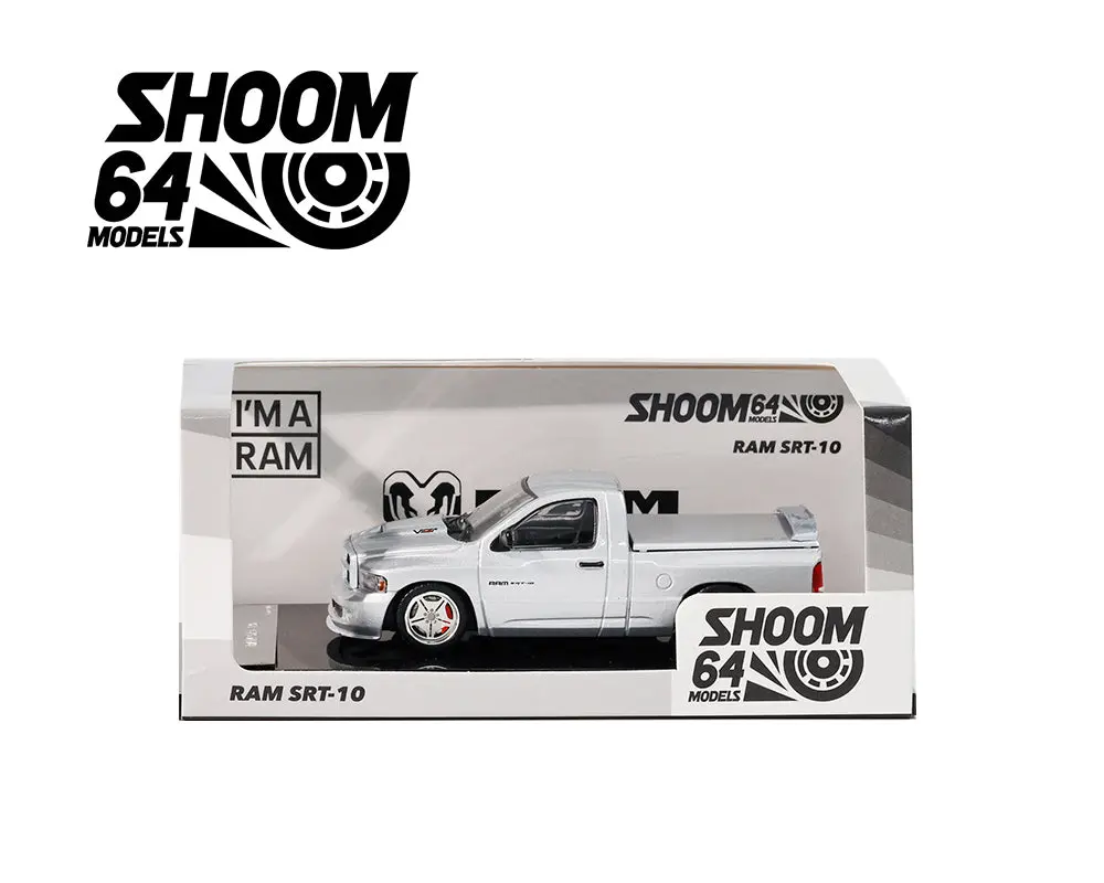 Shoom64  1/64 Dodge 2003 Ram Sr-10 Truck Silver 1