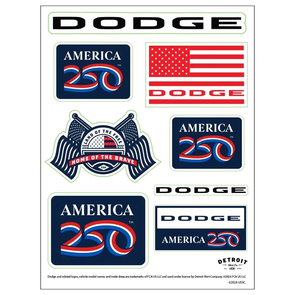 Sticker Sheet - A250 Dodge 1