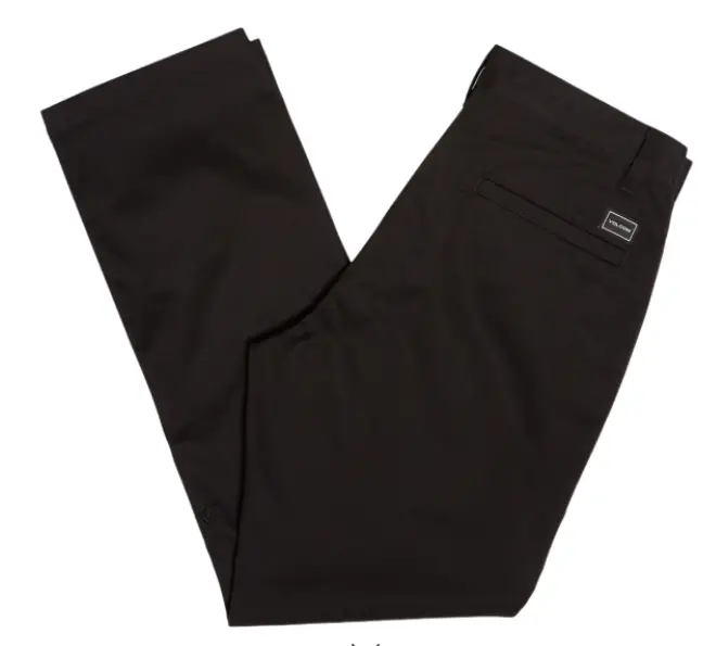 Black Volcom Frickin Skate Chino Pants