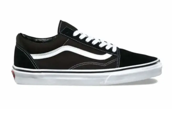 Vans Old Skool Pro Classic Skate Shoes in Black and White