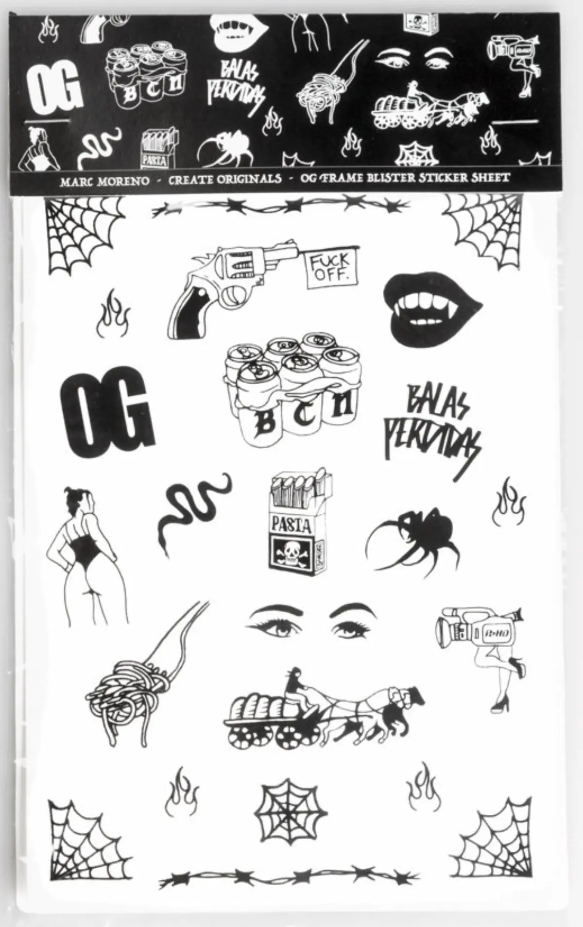 Create Originals - Og Frame Blister Sticker Sheet - Marc Moreno 1