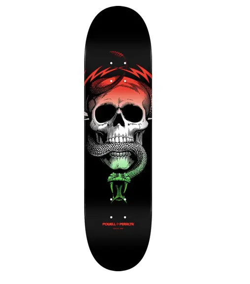Powell Peralta McGill Green Fade Skateboard Deck – 8.5" with Skull & Snake Graphic
