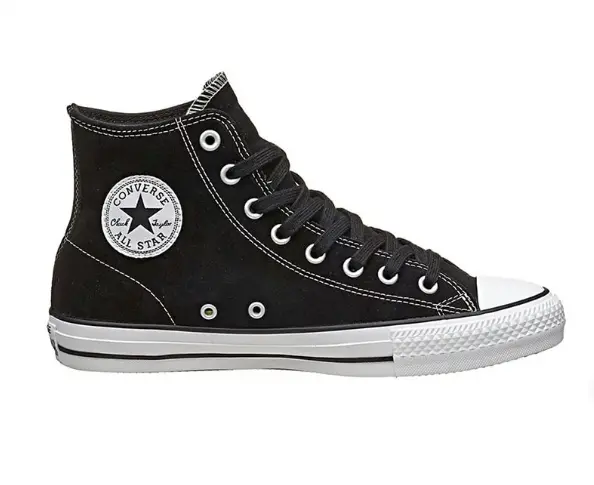 Converse CTAS Pro High-Top Sneakers in Black and White