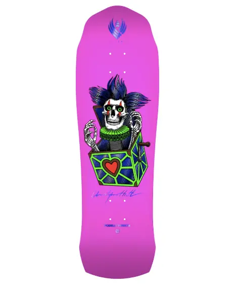 Powell-Peralta Christopher Hiett Skull Graphic Skate Deck – 9.5-inch Wide, 31.13-inch Long