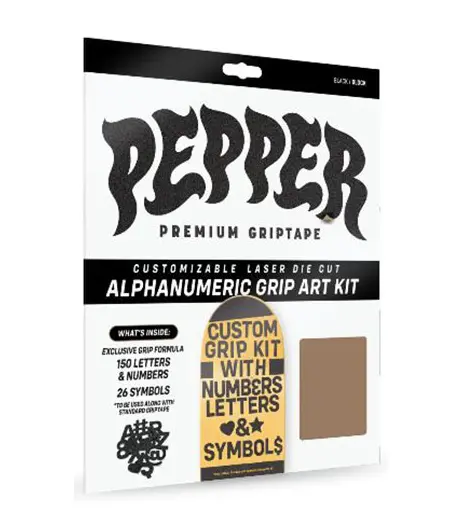 Custom Pepper Grip Kit Featuring Alphanumeric Layout