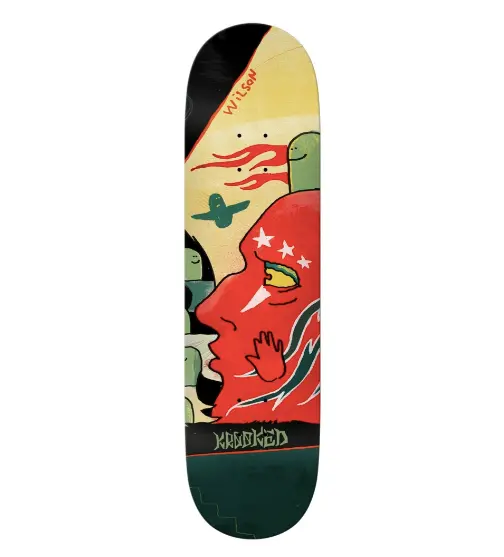 Krooked Wilson 3-Star Skateboard Deck – 8.5" Wide