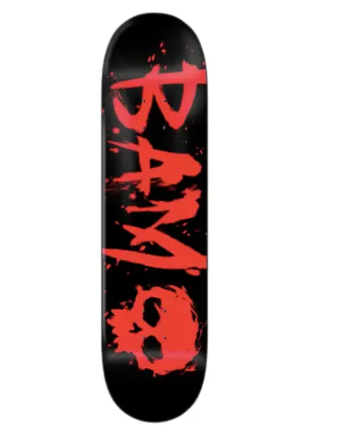 Zero Bam Blood Text Deck – 8.5-Inch Edition