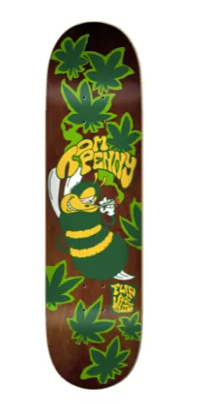 Plan B Penny High In A Haze Green Skateboard Deck – 8.25"