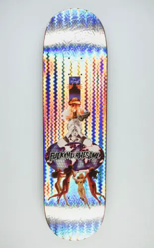 Fucking Awesome Berle World Holographic Foil Skate Deck – 8.5 Inch