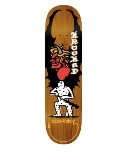 Krooked x Cernicky Devil Ed Pro Model Skateboard Deck, 8.5 Inches