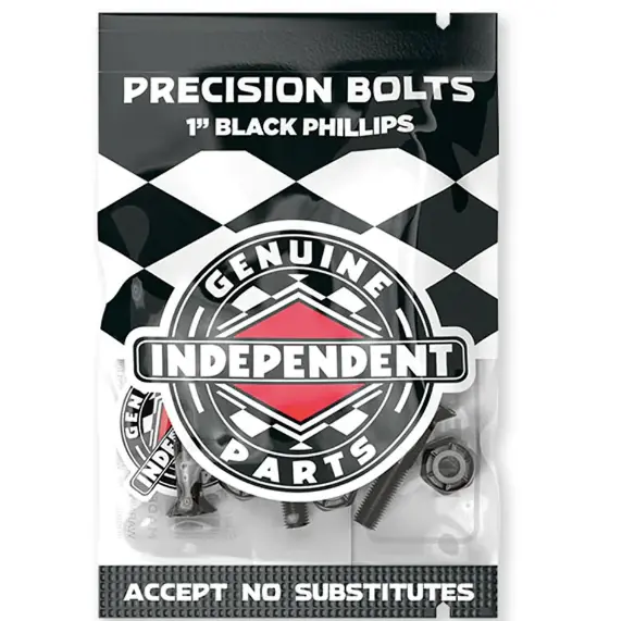 Independent 1-Inch Black Phillips Screw Hardware