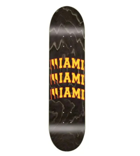 Edglrd Miami Black Skateboard Deck – 8.5"