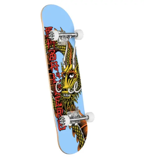 Powell Peralta Caballero Ban This Complete Skateboard – Light Blue, 7.5"