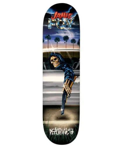 Deathwish Jamie Foy x Samborgini Reaper Skateboard Deck – 8.25 Inches