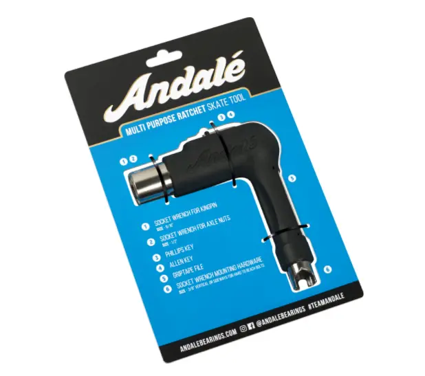 Andale Adjustable Ratchet Tool for Skateboard Maintenance