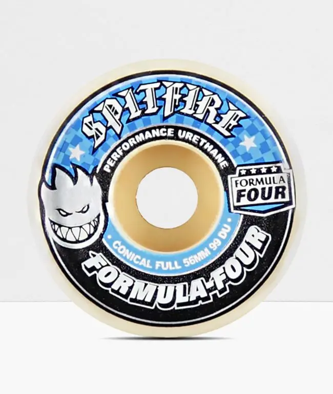 Spitfire Conical Full Formula 4 Skateboard Wheels – 56mm, 99A Hardness