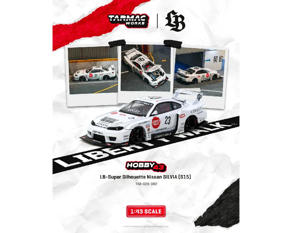 (Coming Soon) Tarmac Works 1:43 Lb-Super Silhouette Nissan Silvia (S15) Drift 2025 1