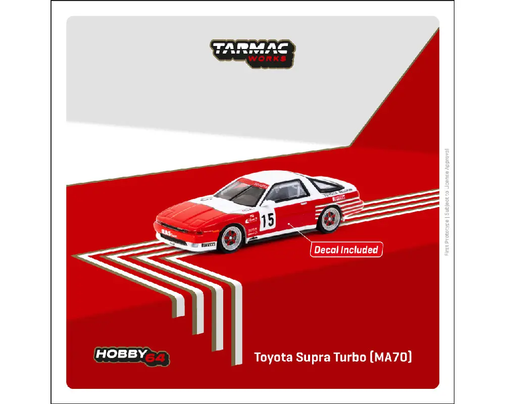 Tarmac Works 1:64 Toyota Supra Turbo (Ma70) Etcc 1987 M. Micangeli / E. Calderari – Hobby64 1