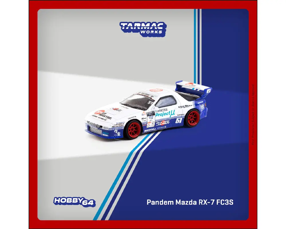 Tarmac Works 1:64 Pandem Mazda Rx-7 Fc3s Drift 1