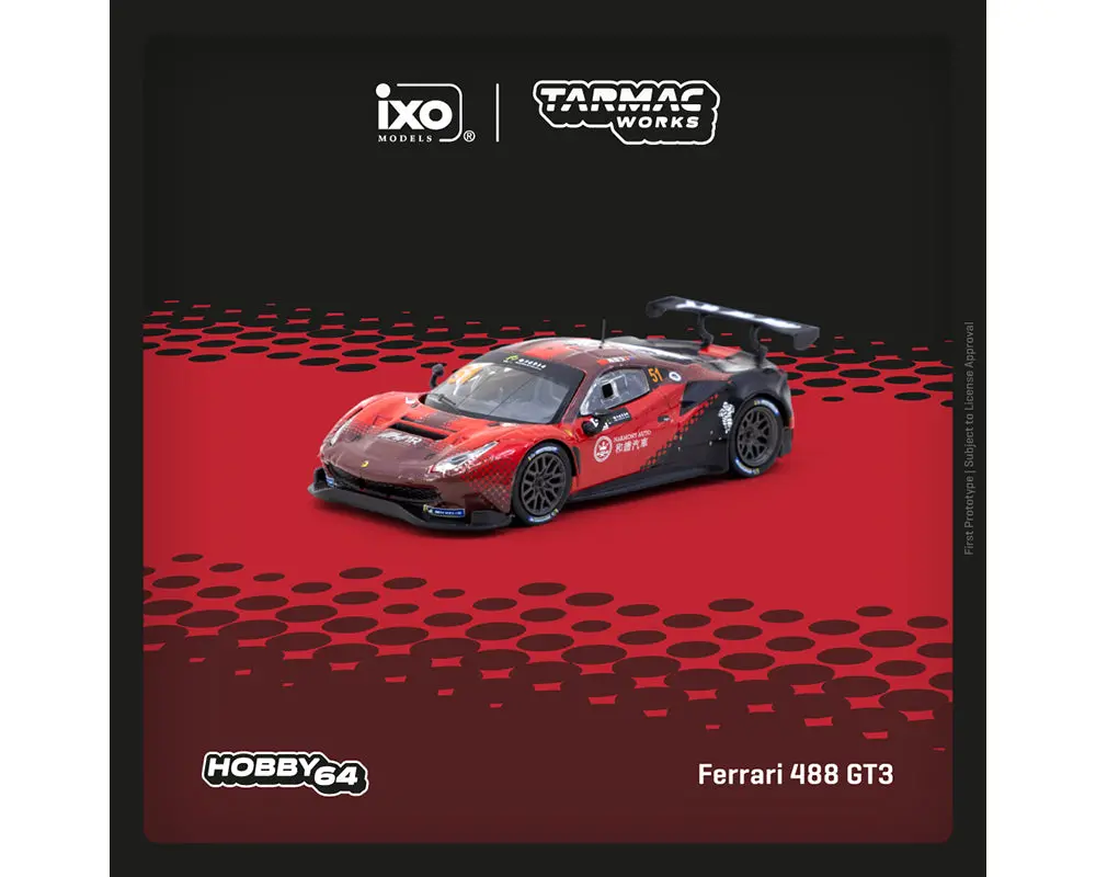 Tarmac Works 1:64 Ferrari 488 Gt3 #51 Macau Gt Cup 2022 – Limited Edition – Hobby64 1
